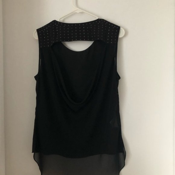 BCBG black top with silver studs. L - Picture 4 of 6